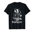 Bookish Coffee Loving Badger Library T-Shirt - Streetwear Style for Adults - T-Shirt, Sweatshirt, Hoodie