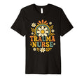 Trauma Nurse Floral Daisy Medical T-Shirt - Streetwear Style for Adults - T-Shirt, Sweatshirt, Hoodie