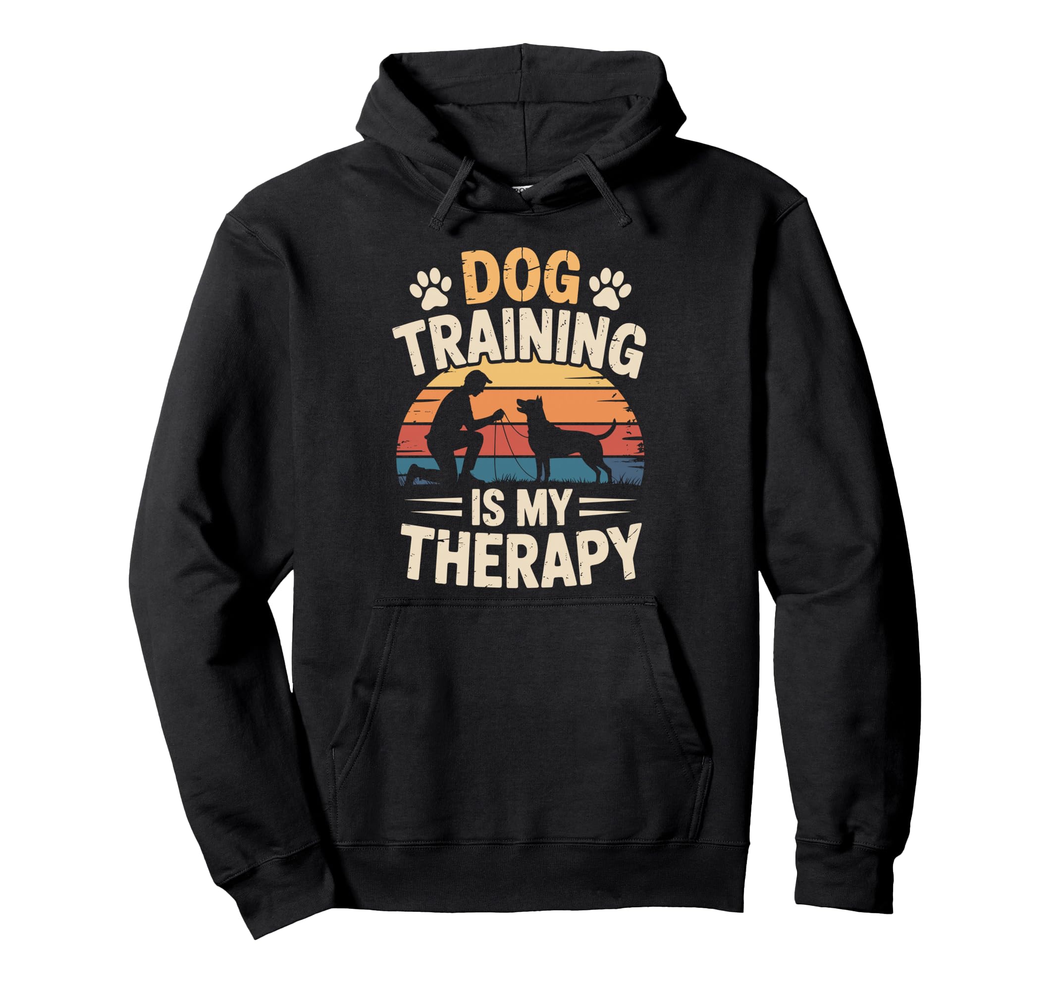 Dog Training Is My Therapy Animal Hoodie - Minimalist Print Unisex - T-Shirt, Sweatshirt, Hoodie