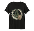Dragon Book Stack Floral Wreath Tri T-Shirt - Minimalist Print Men Women - T-Shirt, Sweatshirt, Hoodie