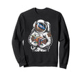 Astronaut Discovering Cosmic Sweatshirt - Casual Everyday Wear Men Women - T-Shirt, Sweatshirt, Hoodie