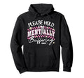 Please Hold Im Mentally Buffering Hoodie - Minimalist Print Men Women - T-Shirt, Sweatshirt, Hoodie