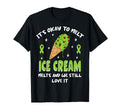 Ice Cream Melts Depression Mental Health T-Shirt - Custom Art Print Unisex - T-Shirt, Sweatshirt, Hoodie