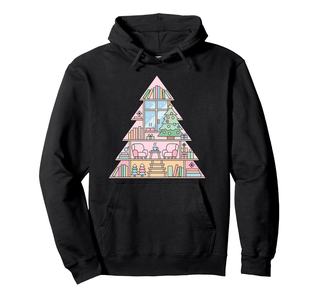 Cozy Library Book Lover Art Hoodie - Unique Graphic for Adults - T-Shirt, Sweatshirt, Hoodie