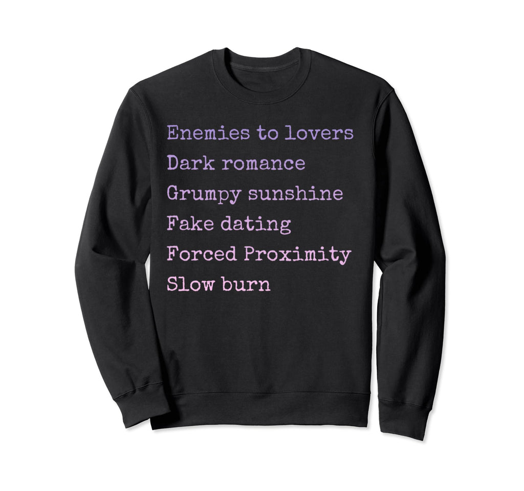 Bibliophile Romance Book Genre Sweatshirt - Casual Everyday Wear for Adults - T-Shirt, Sweatshirt, Hoodie