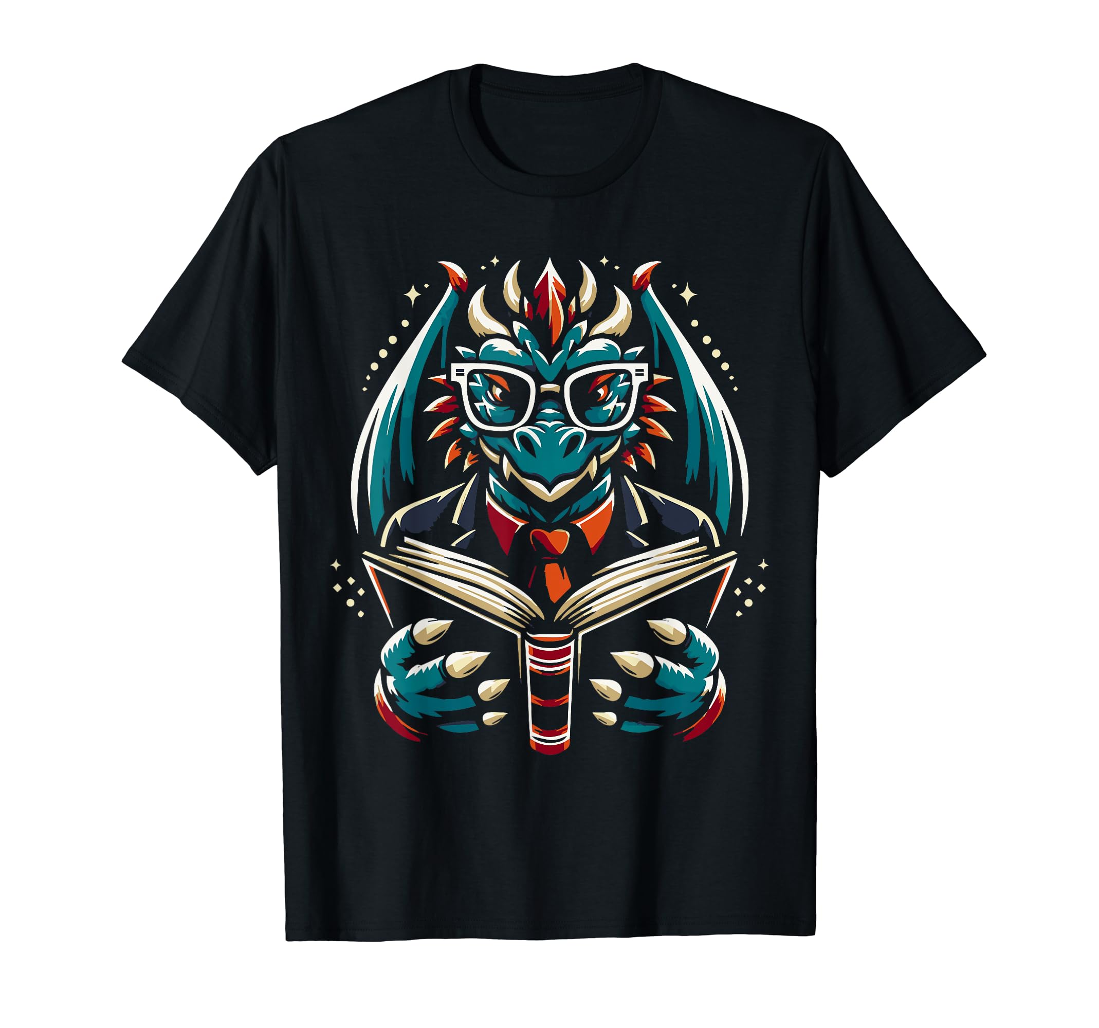 Dragon Reading Book Dragon T-Shirt - Streetwear Style for Adults - T-Shirt, Sweatshirt, Hoodie