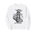 San Francisco Cat Golden Gates Bridge Sweatshirt - Graphic Print Men Women - T-Shirt, Sweatshirt, Hoodie