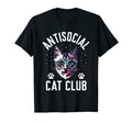 Antisocial Cat Club Introvert Cat T-Shirt - Fun Novelty Design Men Women - T-Shirt, Sweatshirt, Hoodie