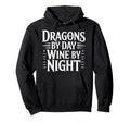 Fantasy Books Reading Time Dragons Day Hoodie - Minimalist Print Men Women - T-Shirt, Sweatshirt, Hoodie
