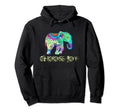 Choose Joy Elephant Mandala Hoodie - Custom Art Print for Adults - T-Shirt, Sweatshirt, Hoodie