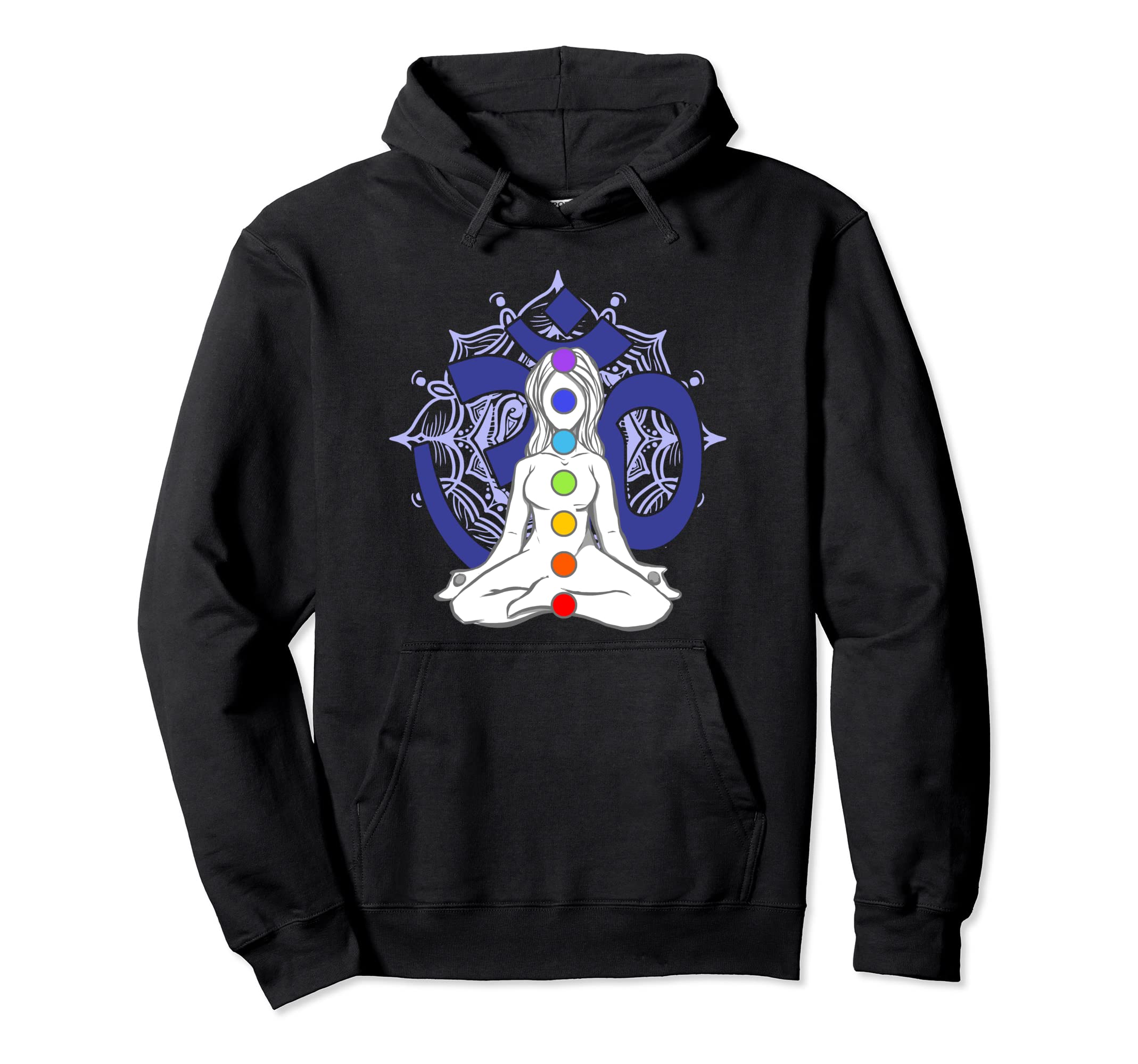 Chakra Chakras Aligned Meditation Hoodie - Casual Everyday Wear Men Women - T-Shirt, Sweatshirt, Hoodie