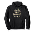 Hustle Heal Repeat Self Care Growth Hoodie - Novelty Apparel Unisex - T-Shirt, Sweatshirt, Hoodie