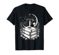 Stack Books Dragon And Wolf Bookworm T-Shirt - Novelty Apparel for Adults - T-Shirt, Sweatshirt, Hoodie