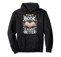 Book Reader Reading Literature Novel Hoodie - Novelty Apparel Unisex - T-Shirt, Sweatshirt, Hoodie