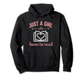 Just Who Loves To Read Book Lover Hoodie - Casual Everyday Wear Men Women - T-Shirt, Sweatshirt, Hoodie