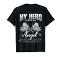 My Hero Is Now My Angel Brain Tumor T-Shirt - Minimalist Print for Adults - T-Shirt, Sweatshirt, Hoodie