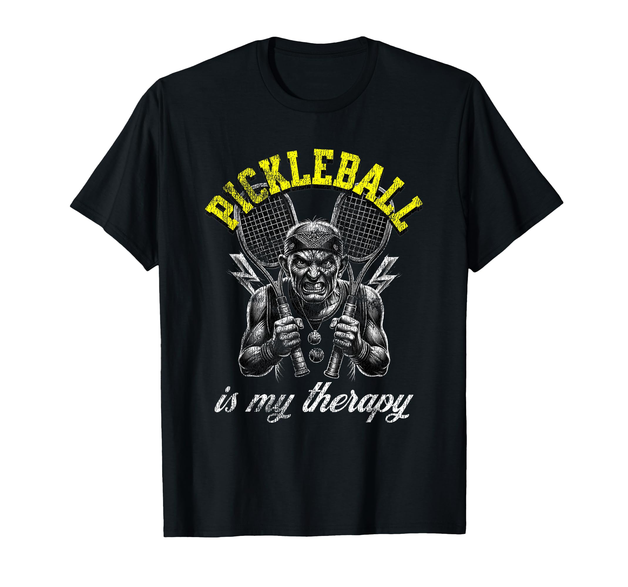 Pickleball Is My Therapy Funny T-Shirt - Fun Novelty Design Men Women - T-Shirt, Sweatshirt, Hoodie