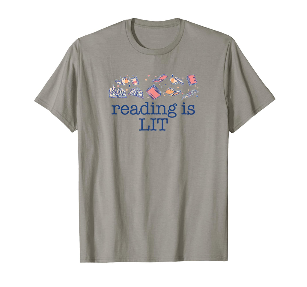 Reading Is Lit Reader Literature Fun T-Shirt - Unique Graphic for Adults - T-Shirt, Sweatshirt, Hoodie