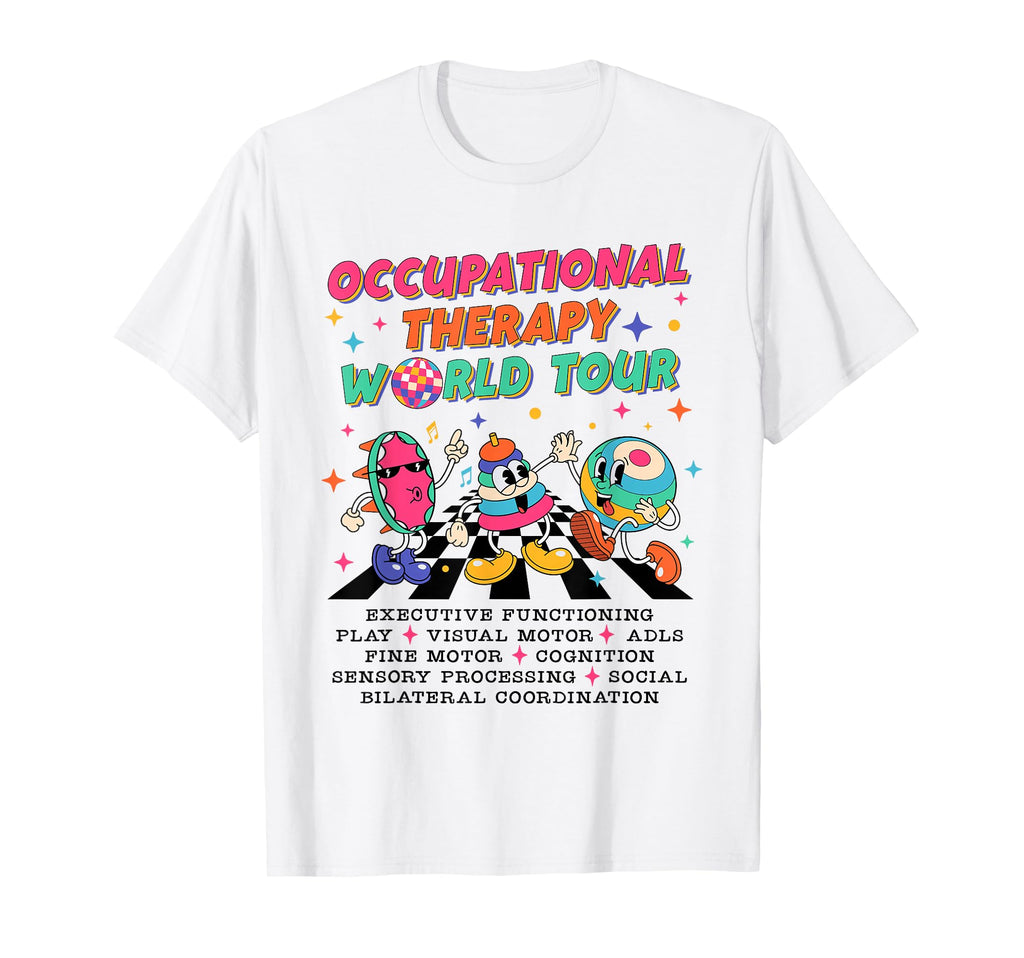 Occupational Therapy Ot World Tour T-Shirt - Trendy Graphic for Adults - T-Shirt, Sweatshirt, Hoodie