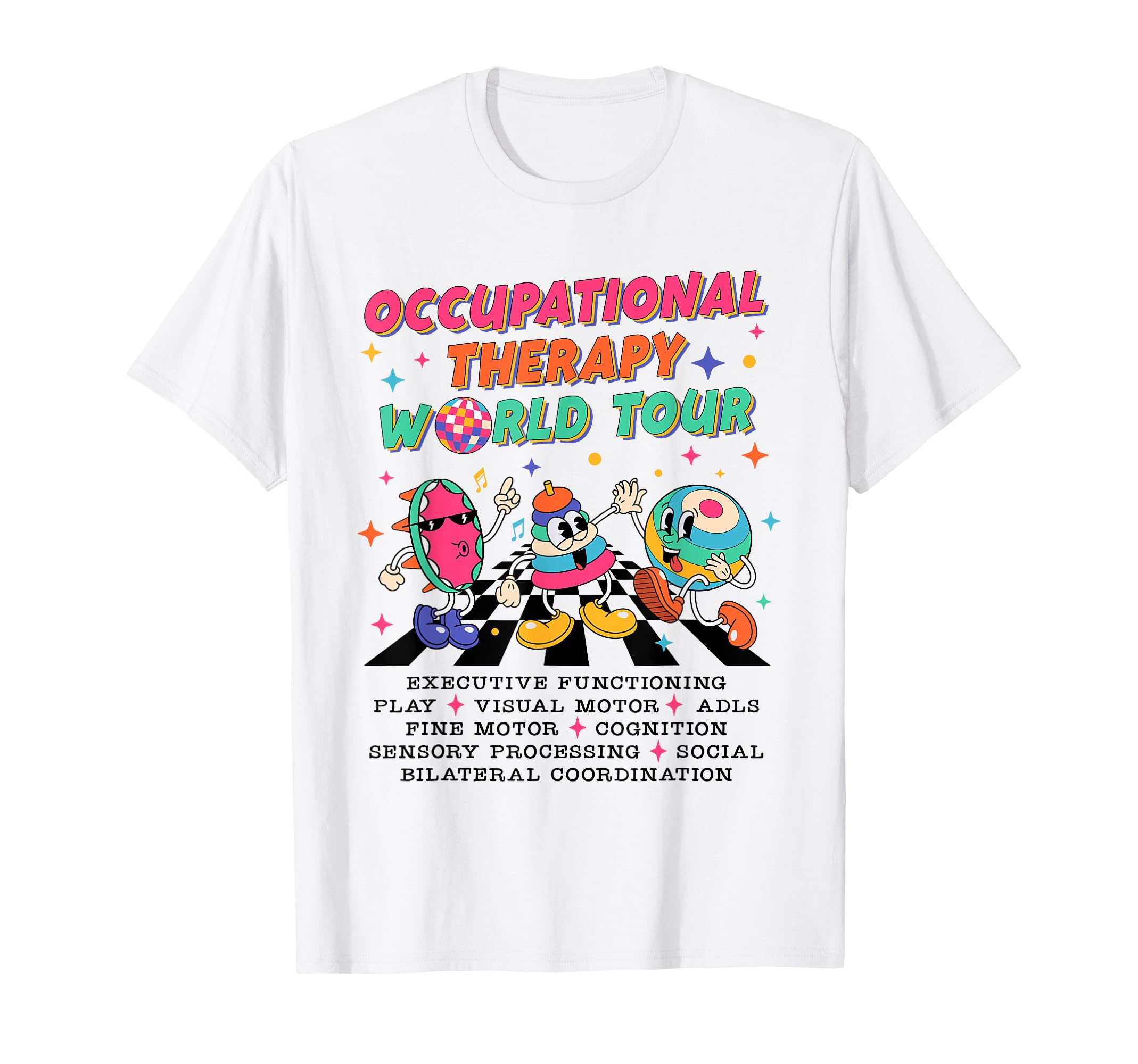 Occupational Therapy Ot World Tour T-Shirt - Trendy Graphic for Adults - T-Shirt, Sweatshirt, Hoodie