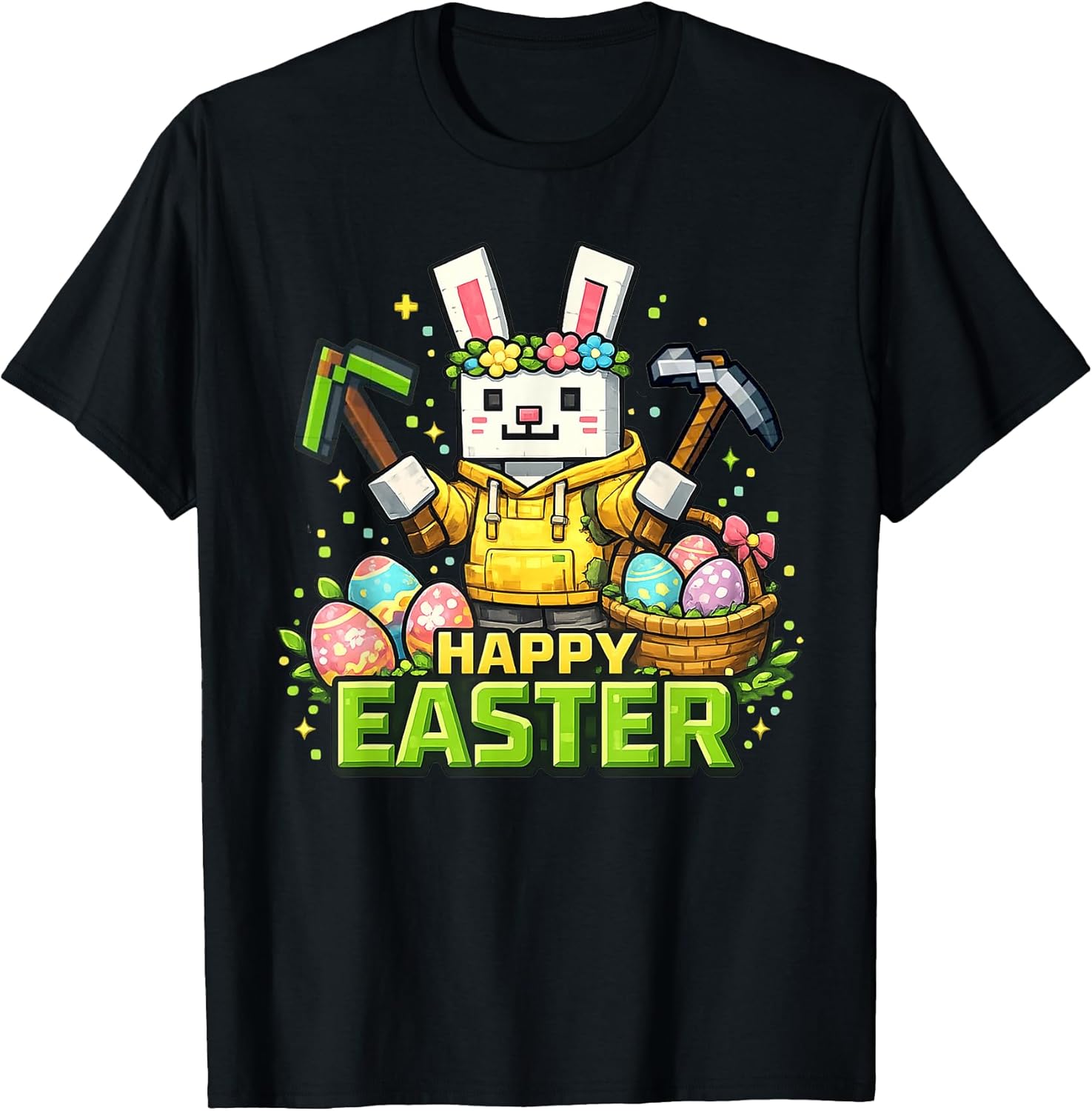Happy Easter Day Shirt for Boys Girls Kids Gamer Unisex T-shirt, Sweatshirt, Hoodie, Long Sleeve Tee - T-Shirt, Sweatshirt, Hoodie