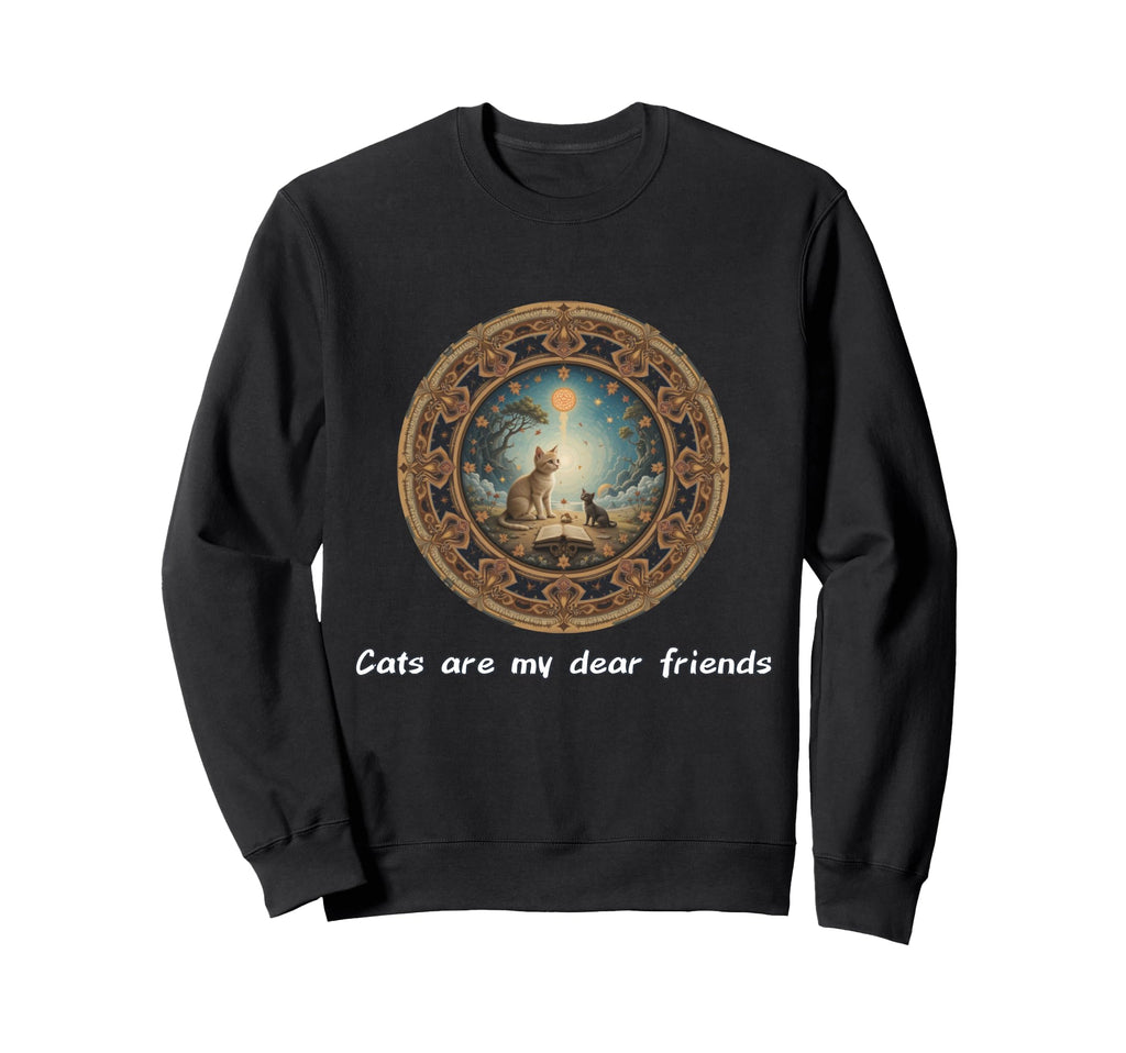 Cats Are My Best Friends Sacred Sweatshirt - Unique Graphic Men Women - T-Shirt, Sweatshirt, Hoodie