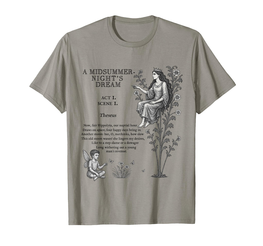 Shakespeares Midsummer Night Dream T-Shirt - Aesthetic Graphic Men Women - T-Shirt, Sweatshirt, Hoodie
