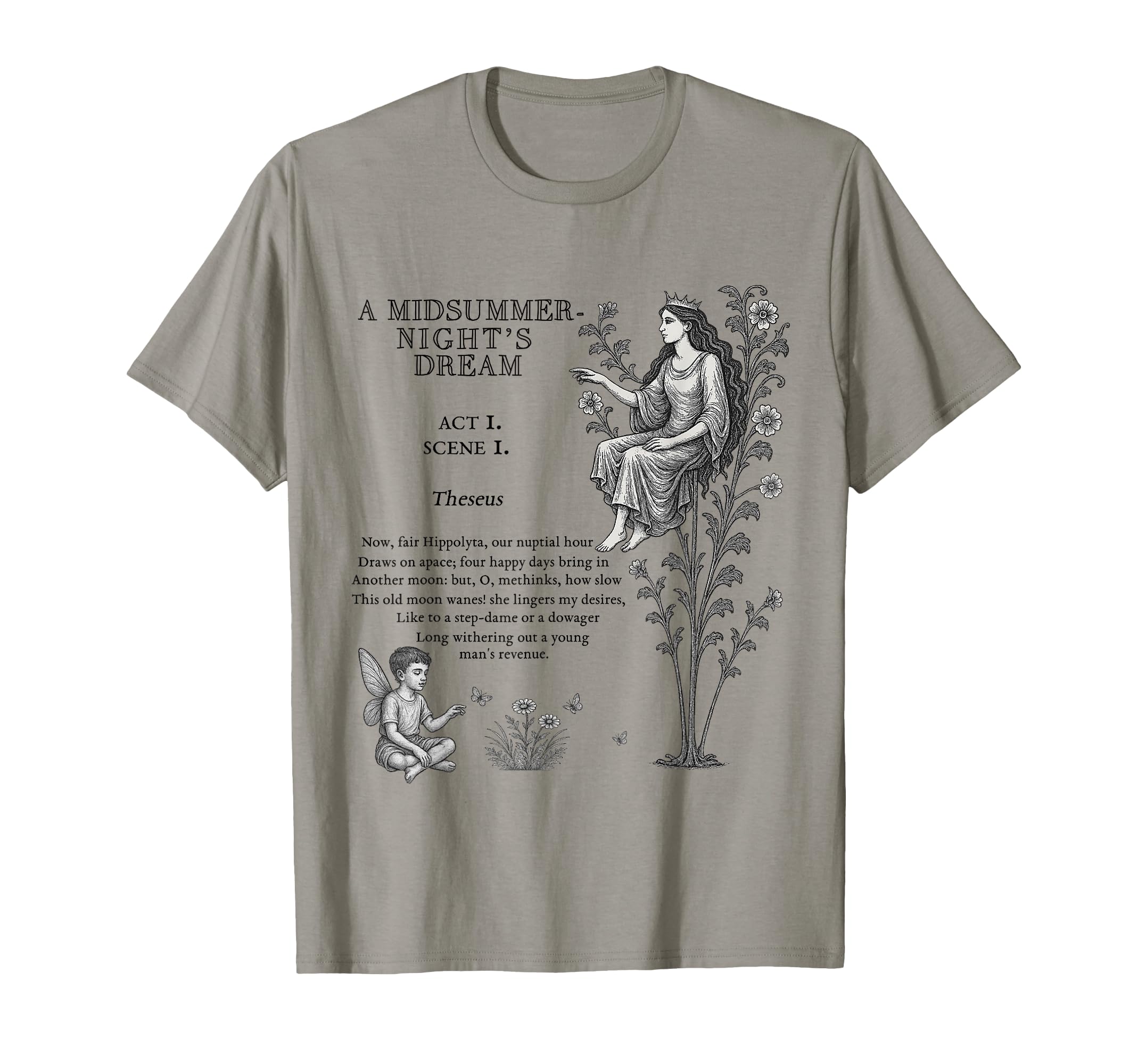 Shakespeares Midsummer Night Dream T-Shirt - Aesthetic Graphic Men Women - T-Shirt, Sweatshirt, Hoodie