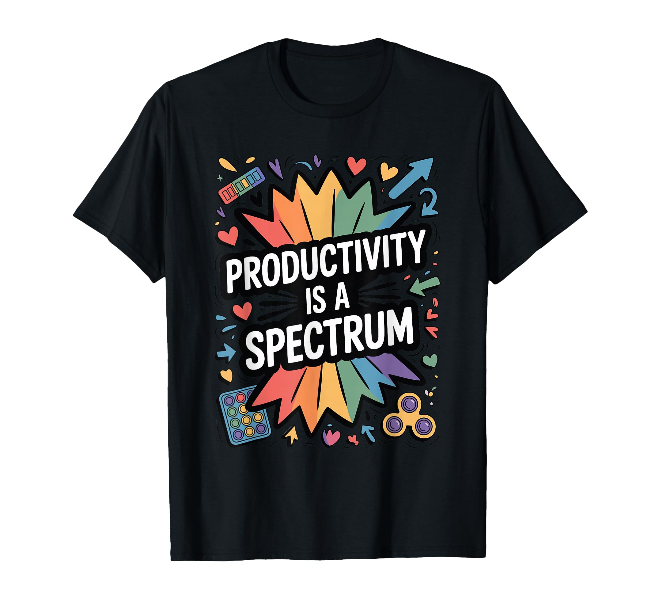 Productivity Is Spectrum Neurodiversity T-Shirt - Custom Art Print Unisex - T-Shirt, Sweatshirt, Hoodie