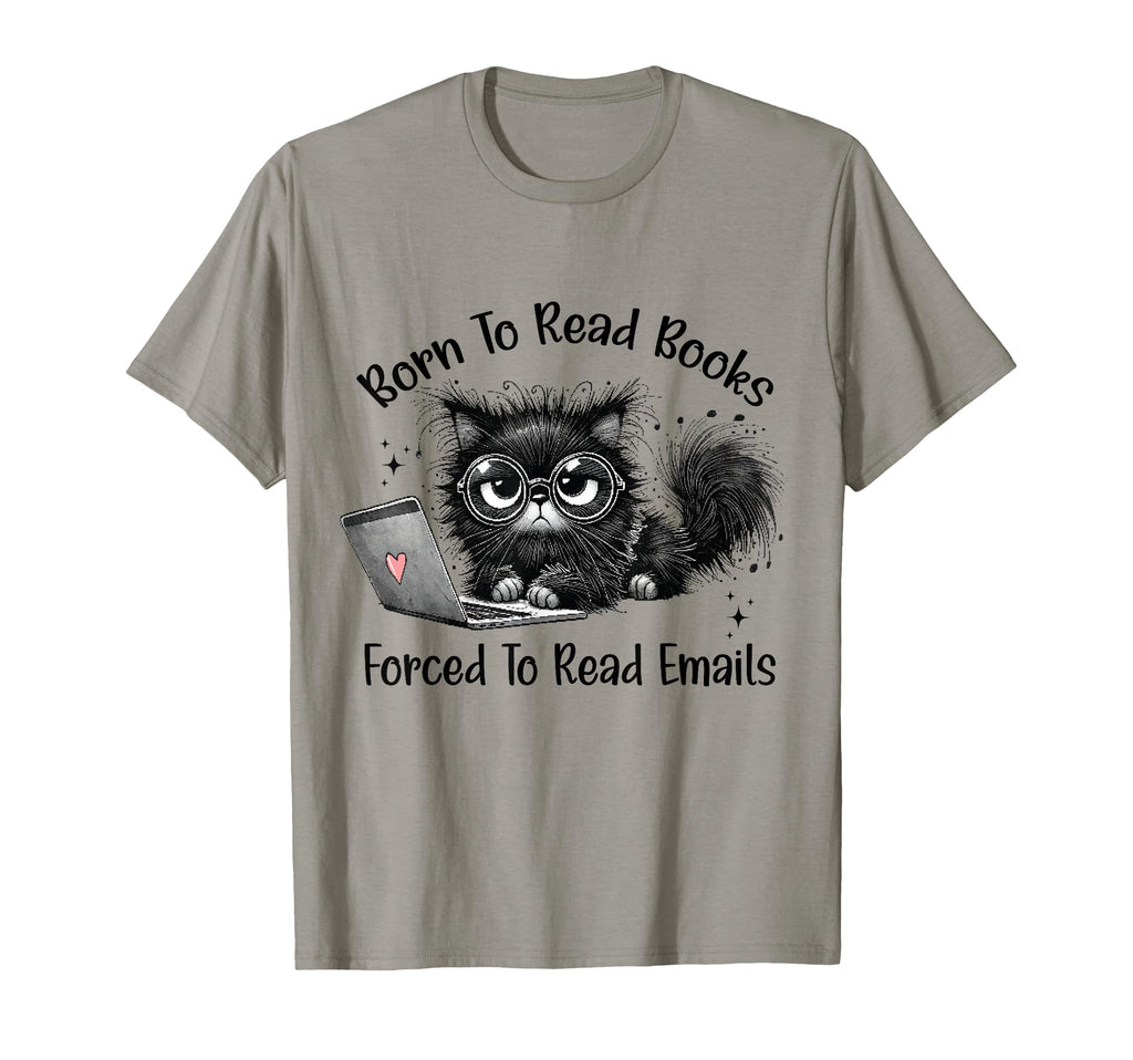 Born To Read Books Forced To Read T-Shirt - Minimalist Print for Adults - T-Shirt, Sweatshirt, Hoodie