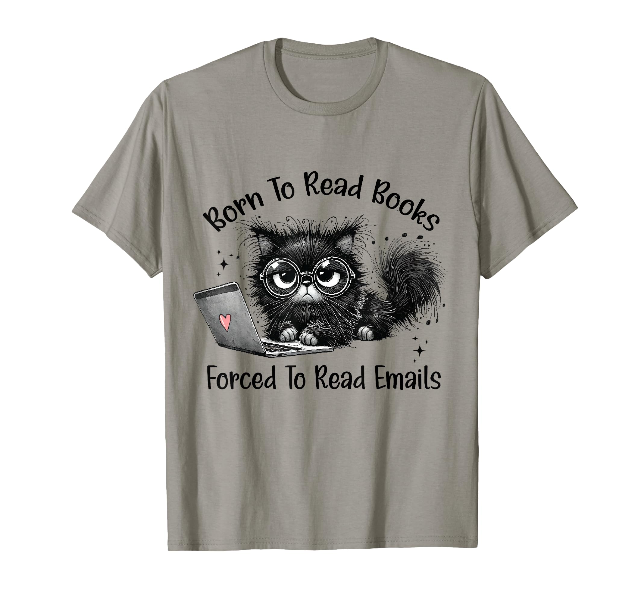 Born To Read Books Forced To Read T-Shirt - Minimalist Print for Adults - T-Shirt, Sweatshirt, Hoodie