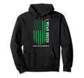 I Wear Green Ribbon American Flag Hoodie - Minimalist Print Men Women - T-Shirt, Sweatshirt, Hoodie