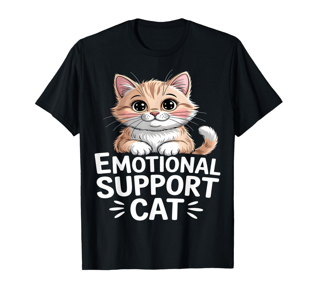 Emotional Support Cat T-Shirt - Minimalist Print for Adults - T-Shirt, Sweatshirt, Hoodie