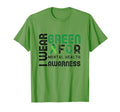 I Wear Green Mental Health Awareness T-Shirt - Custom Art Print for Adults - T-Shirt, Sweatshirt, Hoodie