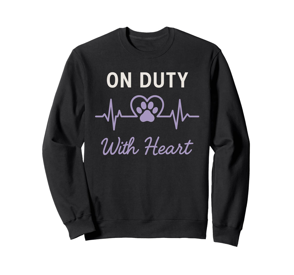 Therapy Dog Emotional Support Sweatshirt - Minimalist Print Men Women - T-Shirt, Sweatshirt, Hoodie