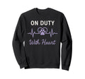 Therapy Dog Emotional Support Sweatshirt - Minimalist Print Men Women - T-Shirt, Sweatshirt, Hoodie