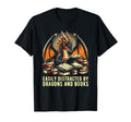 Easily Distracted Dragons Books T-Shirt - Casual Everyday Wear Men Women - T-Shirt, Sweatshirt, Hoodie