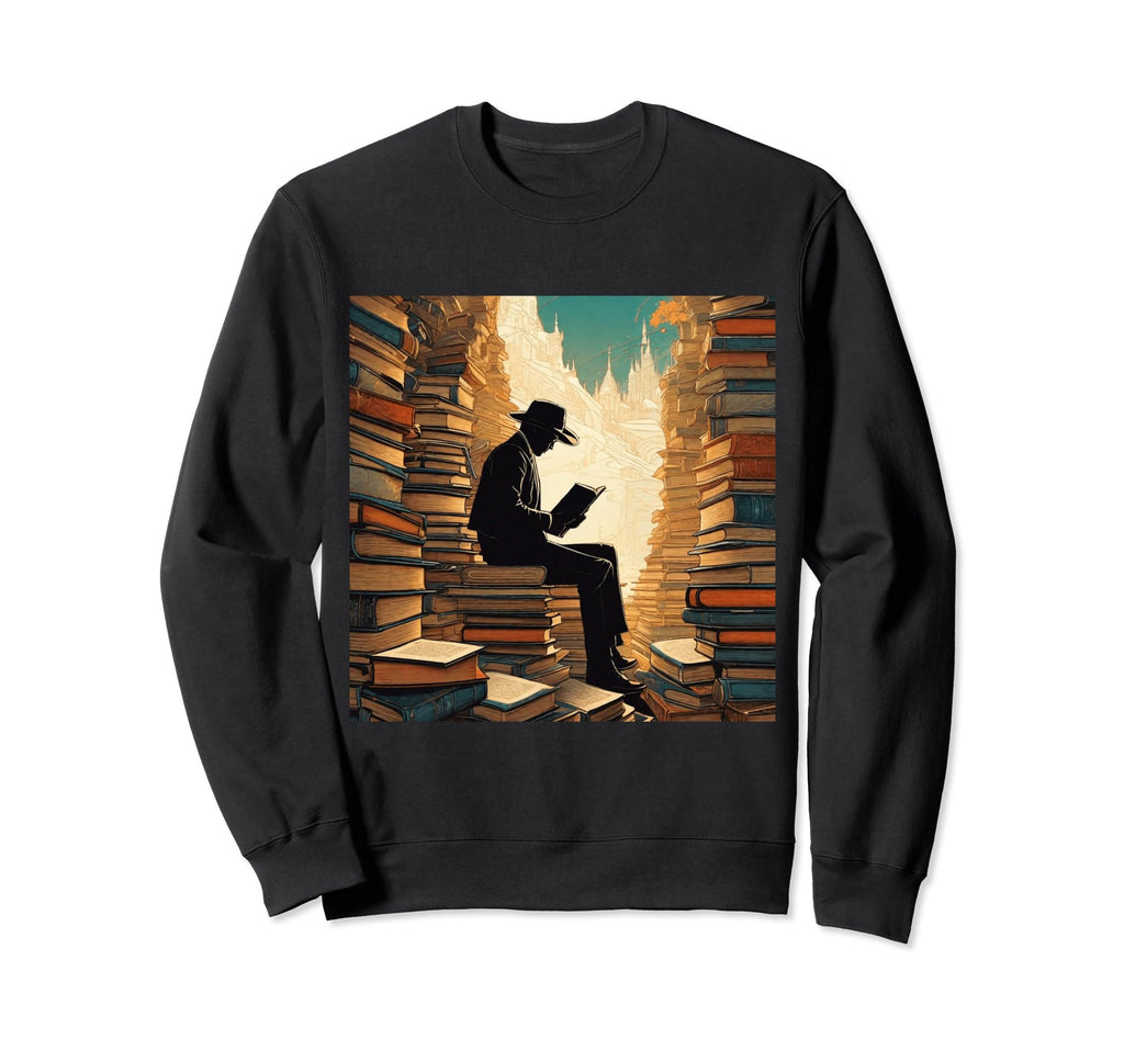Bookworm Bibliophile Library Novels Sweatshirt - Aesthetic Graphic Unisex - T-Shirt, Sweatshirt, Hoodie