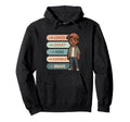 Black Affirmations I Am Brave Smart Hoodie - Novelty Apparel Men Women - T-Shirt, Sweatshirt, Hoodie