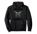 Antisocial Butterfly Hoodie - Casual Everyday Wear Unisex - T-Shirt, Sweatshirt, Hoodie