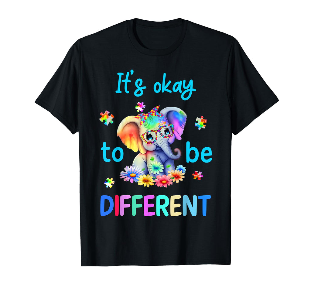 Its Okay To Be Different Autism T-Shirt - Custom Art Print for Adults - T-Shirt, Sweatshirt, Hoodie