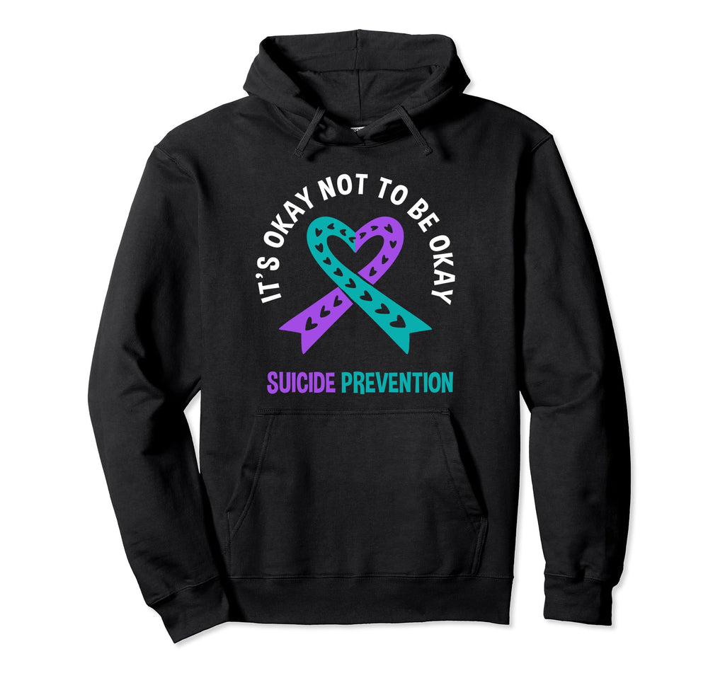 Its Okay Not To Be Okway Suicide Hoodie - Minimalist Print for Adults - T-Shirt, Sweatshirt, Hoodie