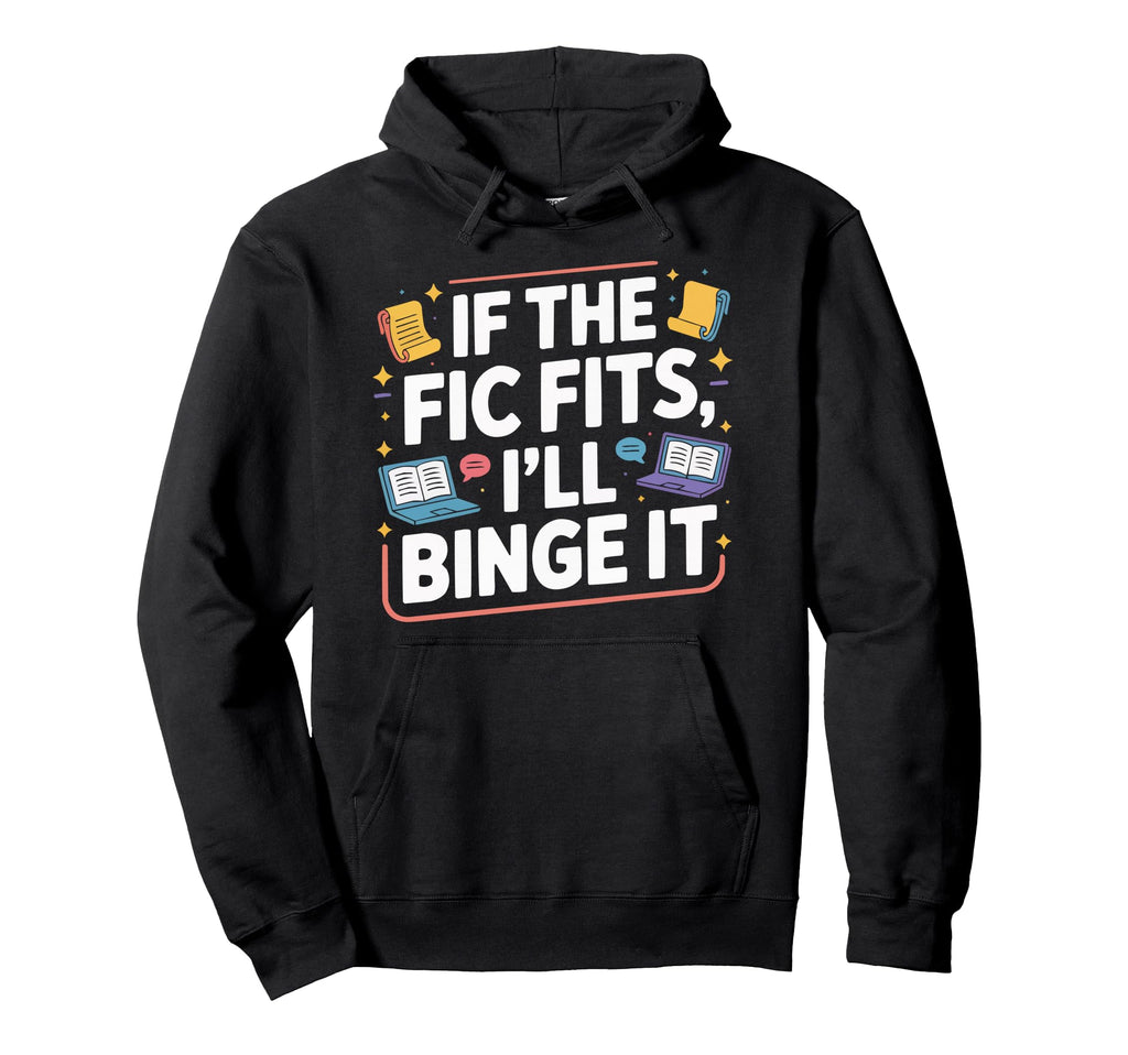 Fanfic Fanfiction Lover Literature Hoodie - Minimalist Print Unisex - T-Shirt, Sweatshirt, Hoodie