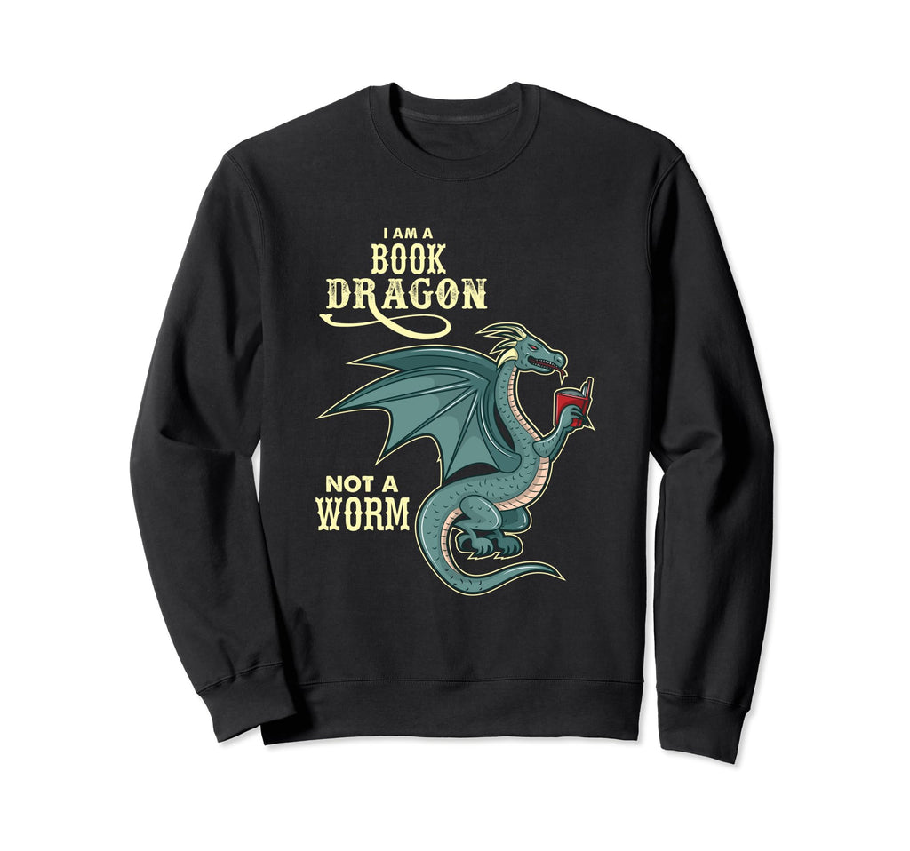 Im Book Dragon Not Worm Funny Gift Sweatshirt - Streetwear Style for Adults - T-Shirt, Sweatshirt, Hoodie