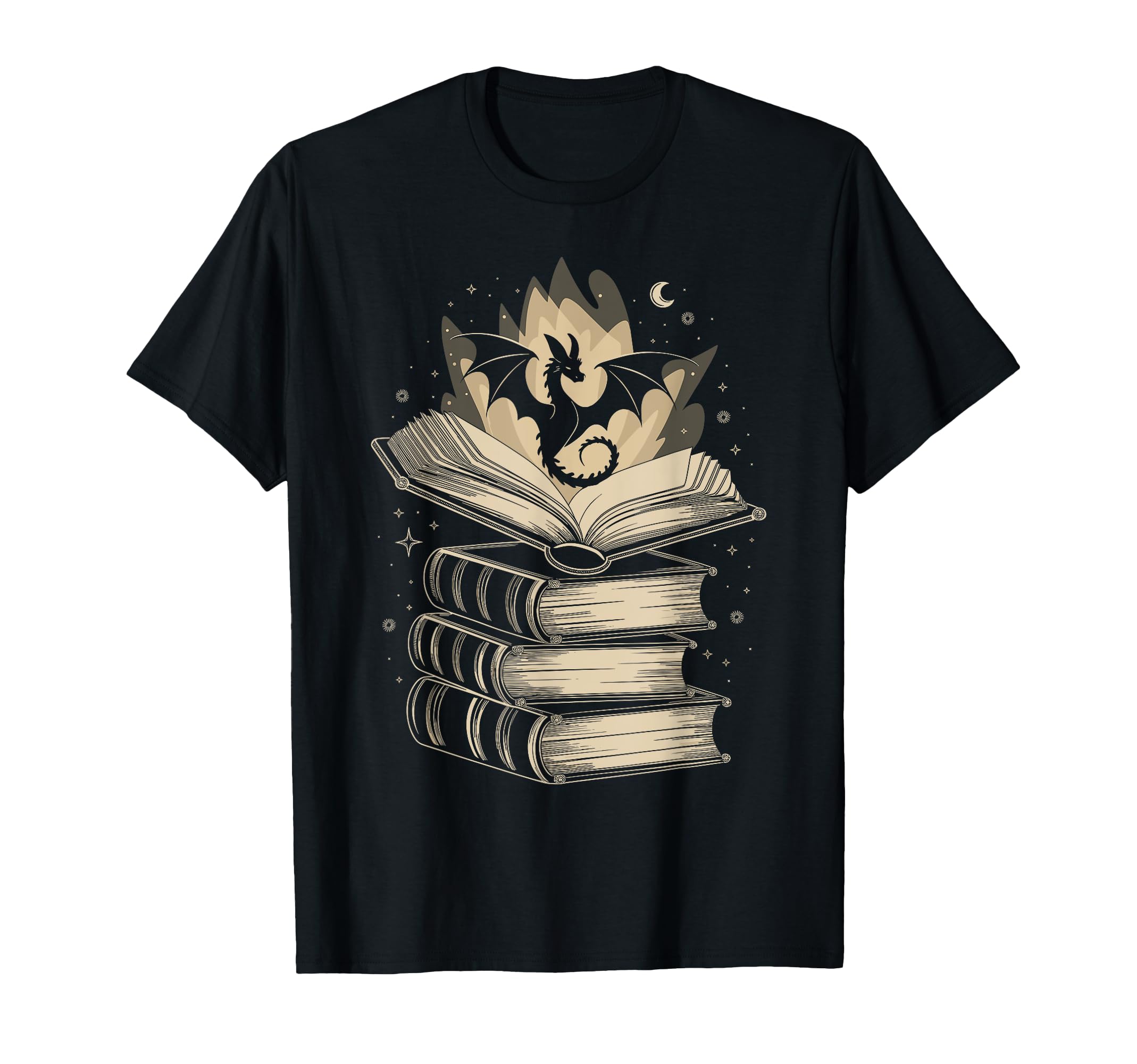 Fantasy Dragon Books Magical Reader T-Shirt - Streetwear Style for Adults - T-Shirt, Sweatshirt, Hoodie