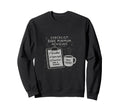 Funny Checklist Bare Minimum Sweatshirt - Novelty Apparel for Adults - T-Shirt, Sweatshirt, Hoodie