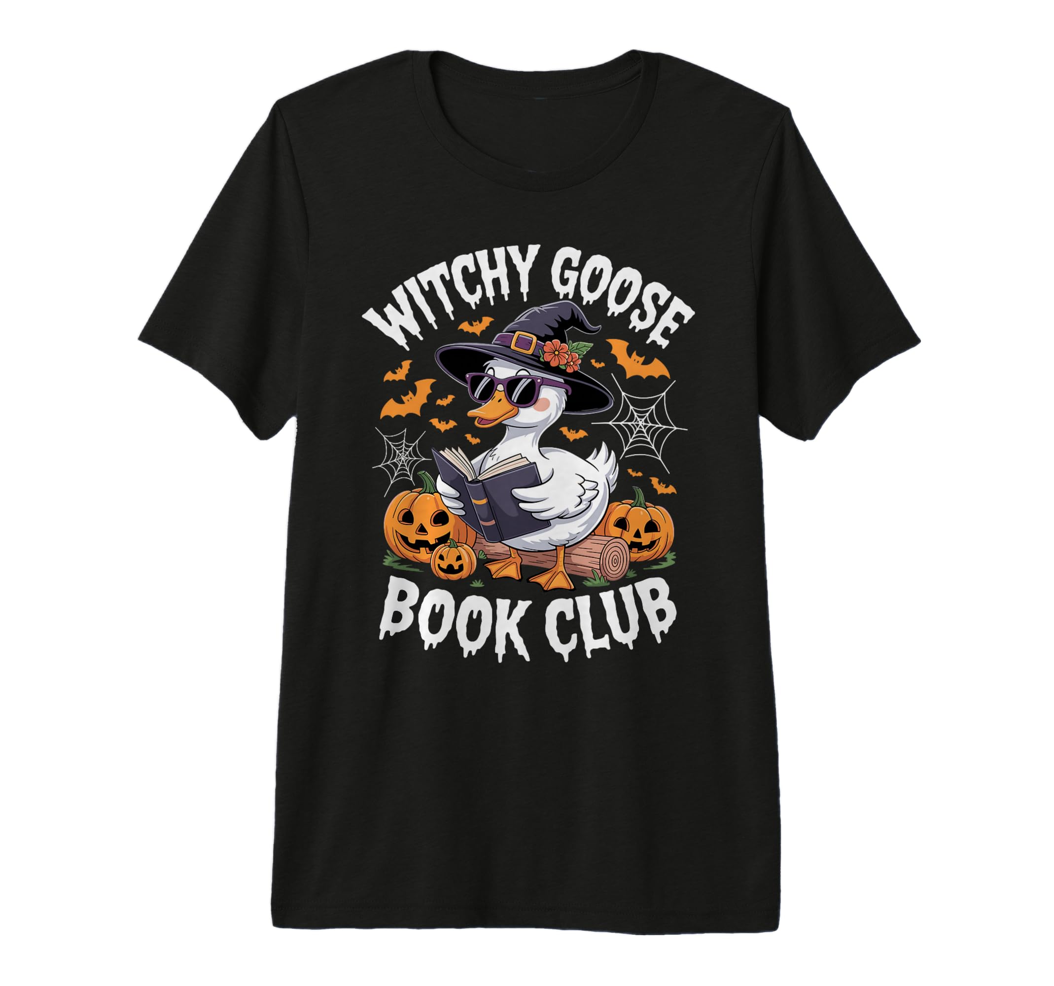 Witchy Goose Book Club Funny Halloween T-Shirt - Custom Art Print Unisex - T-Shirt, Sweatshirt, Hoodie