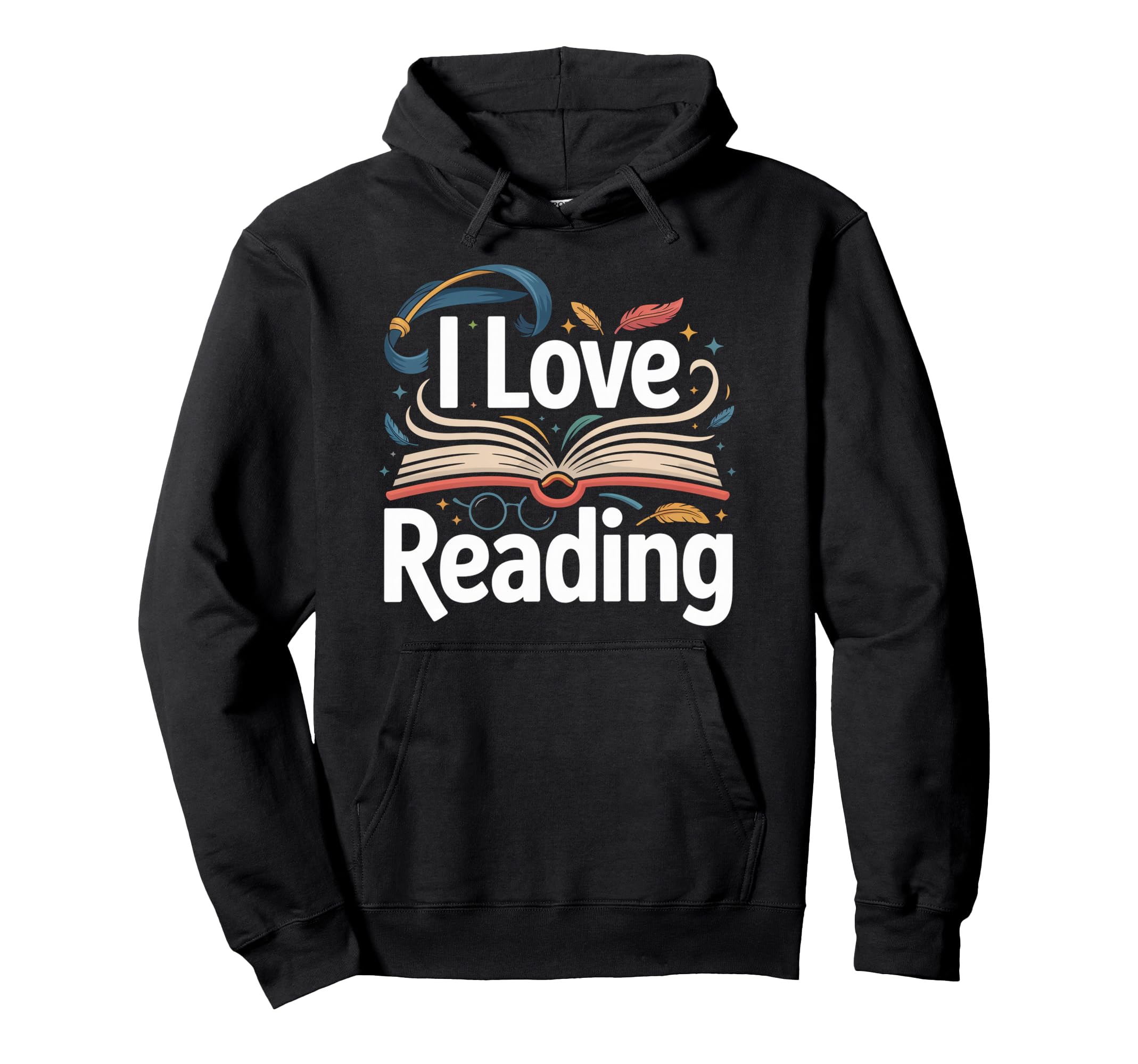 I Love Reading Open Book Magic Bookworm Hoodie - Novelty Apparel Men Women - T-Shirt, Sweatshirt, Hoodie