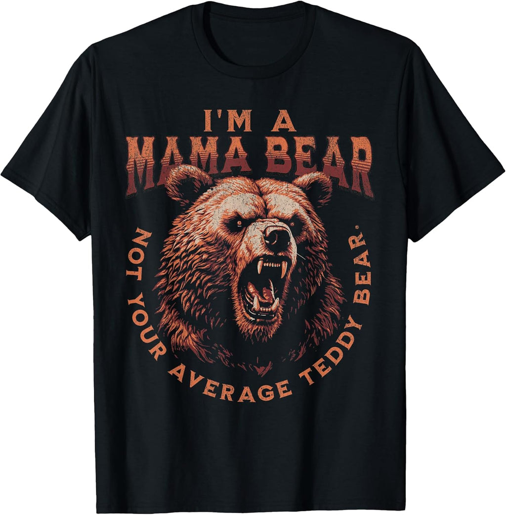 Funny Mothers Mama Bear Mother's Day Unisex T-shirt, Sweatshirt, Hoodie, Long Sleeve Tee - T-Shirt, Sweatshirt, Hoodie