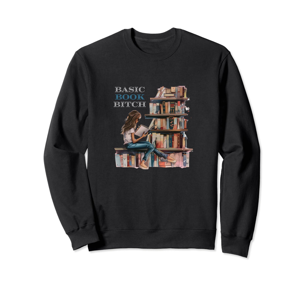 Funny Reading Books Basic Book Sweatshirt - Custom Art Print Men Women - T-Shirt, Sweatshirt, Hoodie